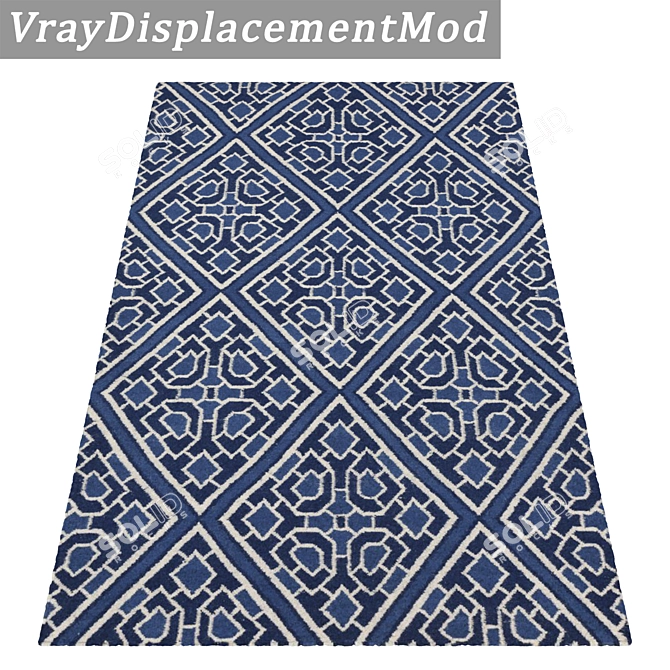 Luxury Carpets Collection: High-Quality Set of 3 Rugs 3D model image 3