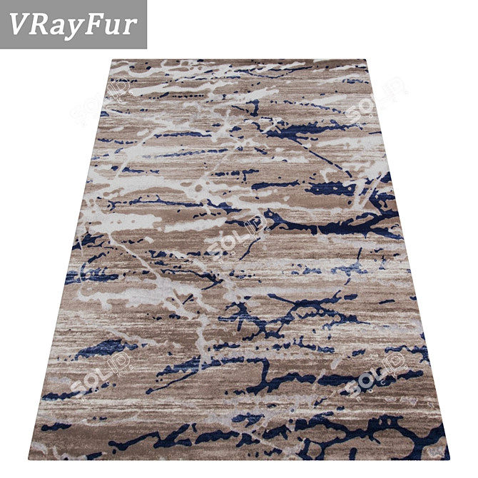 Luxury Carpet Set with High-Quality Textures 3D model image 2