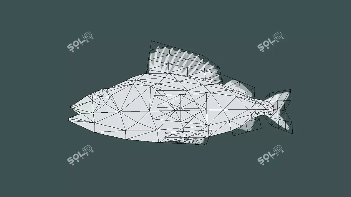  Low Poly 3D River Perch Model 3D model image 5