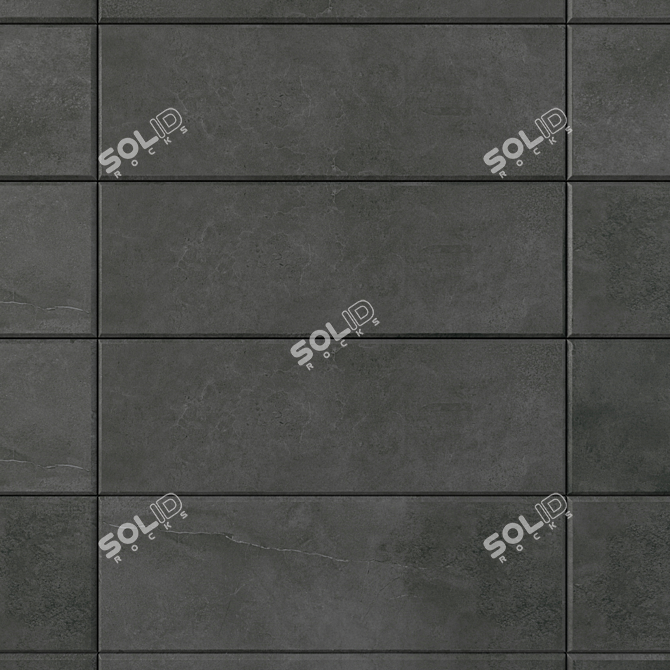  Stylish Concrete Wall Tiles 3D model image 2