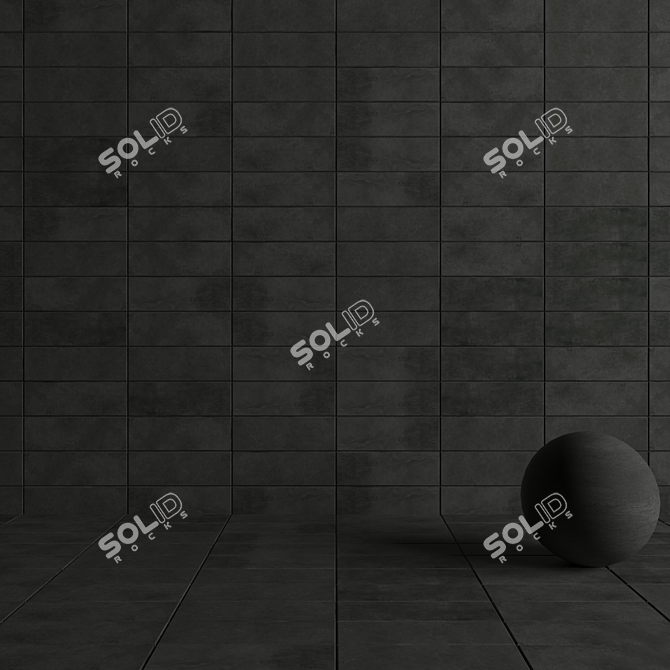  Stylish Concrete Wall Tiles 3D model image 4