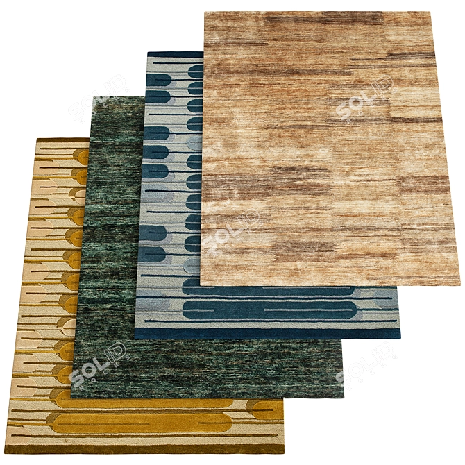 Andessi Rugs: Luxurious 98" Carpet 3D model image 1