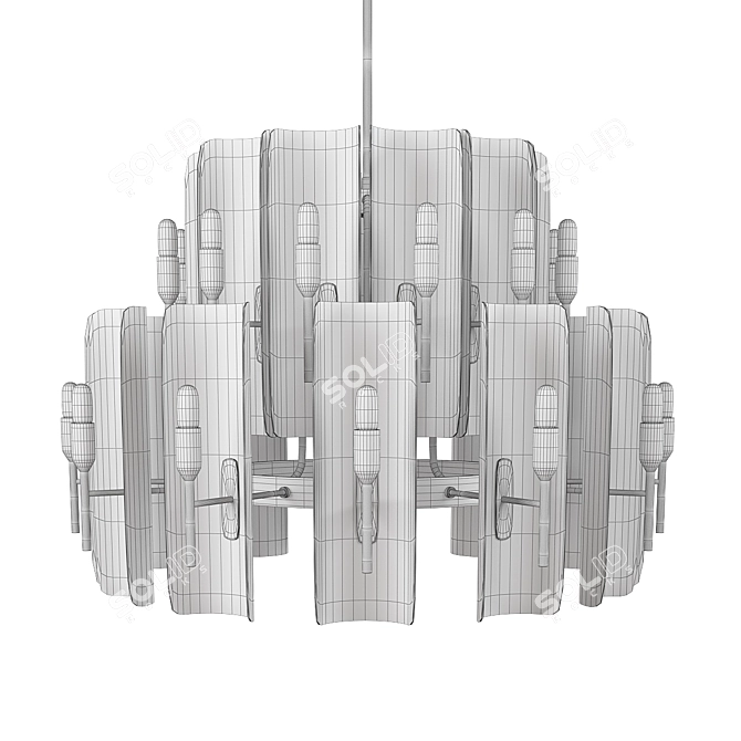 Elegance Illuminated: Fontana Arte Chandelier 3D model image 2