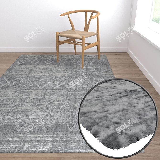 Luxury Carpet Set: High-Quality Textures 3D model image 5