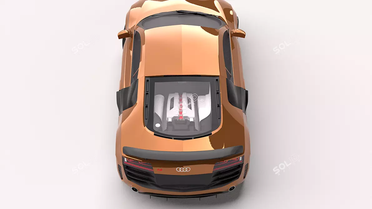 Luxury meets performance: Audi R8 quattro 3D model image 5