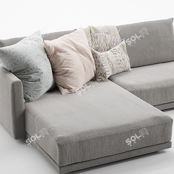 Novamobili Mac Sofa: Stylish Comfort for your Living Space 3D model image 2