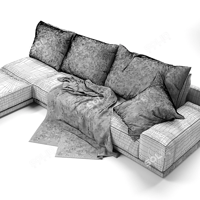 Novamobili Mac Sofa: Stylish Comfort for your Living Space 3D model image 5