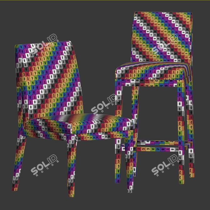 Cumberland Alia Chairs: Sleek & Stylish Seating 3D model image 5