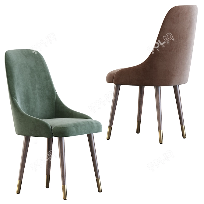 Luxdeco Torre Adima Side Chair: Elegant and Stylish Seating Solution 3D model image 2