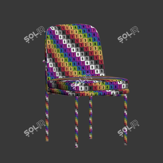 Elevate Your Dining Space: Westelm Jack Metal Frame Dining Chair 3D model image 5