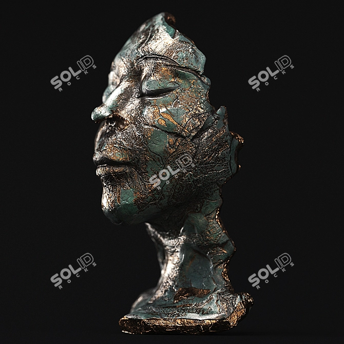 Sculpted Face Artistry 3D model image 4