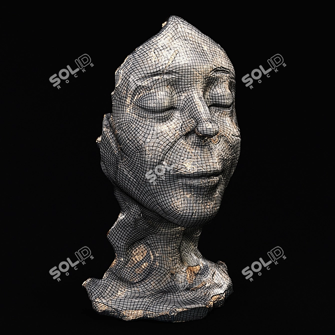 Sculpted Face Artistry 3D model image 7