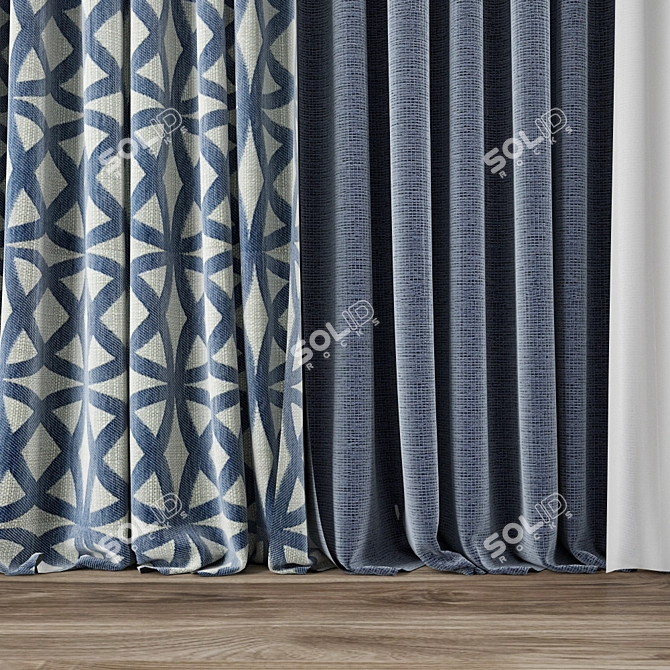 Exquisite Curtain Model - 3ds Max 3D model image 2