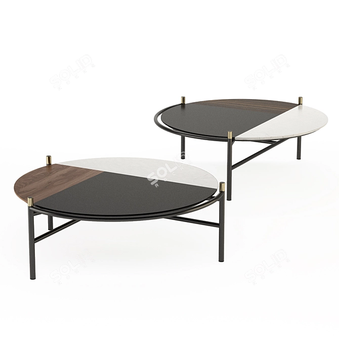 Orfeo Coffee Table: Modern Design, High-Quality Materials 3D model image 1