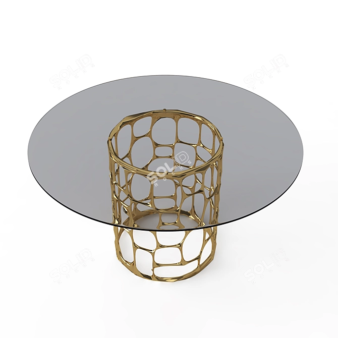 Elegant Teju 140cm Dining Table 3D model image 2