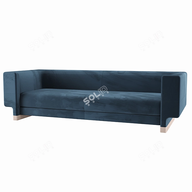 Elegant Elissa Sofa: Modern Design 3D model image 3