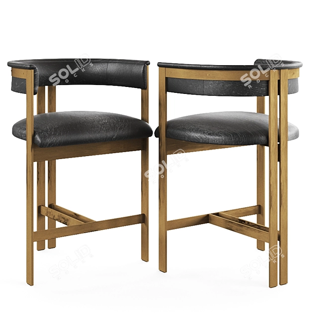 Title: Elliott Chair: Timeless Elegance 3D model image 3