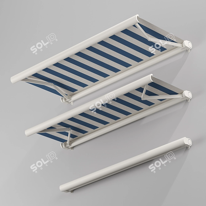 Marquise Cassette Awnings - Set of 2 3D model image 1