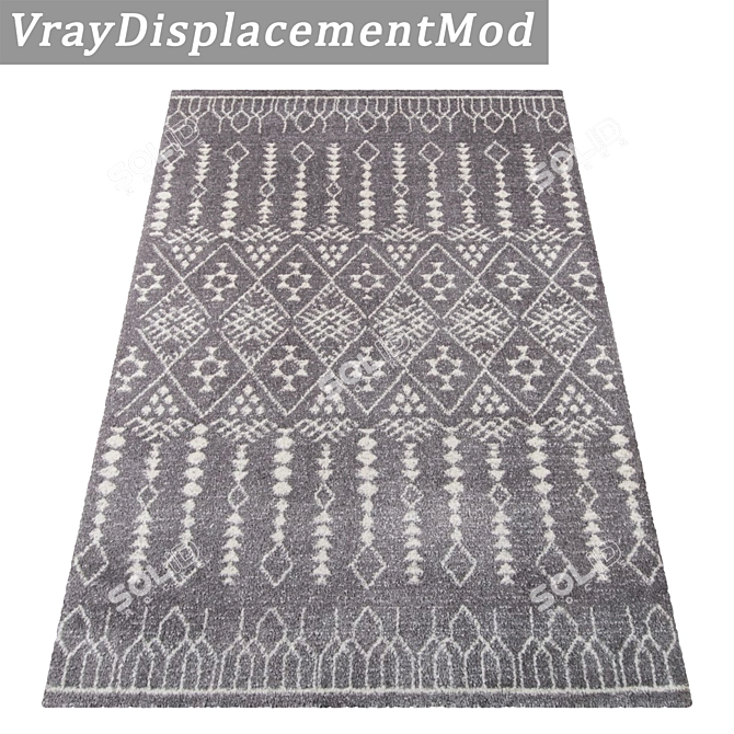 Luxury Texture Carpets Set 3D model image 3