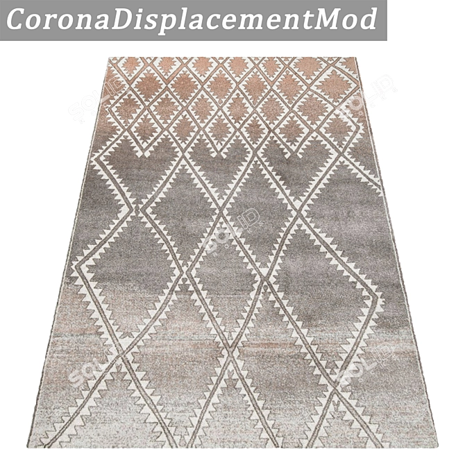 Luxury Texture Carpets Set 3D model image 4