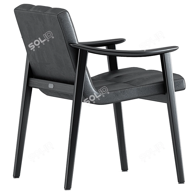 Sleek and Stylish FYNN Chair 3D model image 4