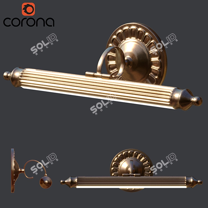 Classic Picture Wall Lamp | L-700mm 3D model image 1