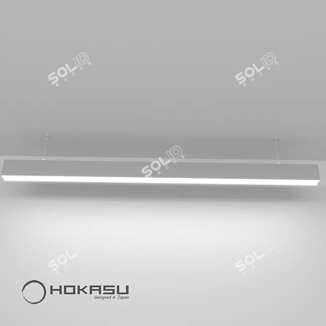 HOKASU 35/56 Linear Luminaire - Elegant Illumination Solution 
Linear Luminaire: HOKASU 35/56 3D model image 2