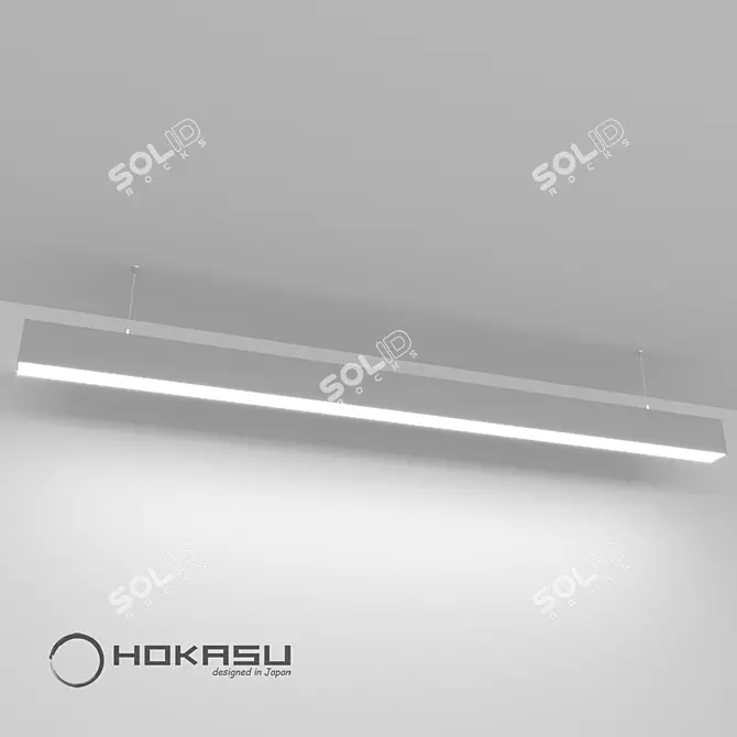 HOKASU 35/56 Linear Luminaire - Elegant Illumination Solution 
Linear Luminaire: HOKASU 35/56 3D model image 3