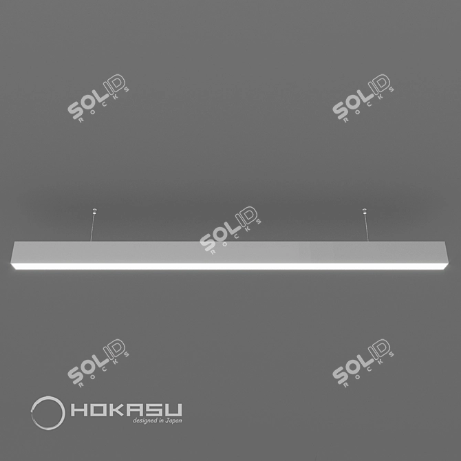 HOKASU 35/56 Linear Luminaire - Elegant Illumination Solution 
Linear Luminaire: HOKASU 35/56 3D model image 8