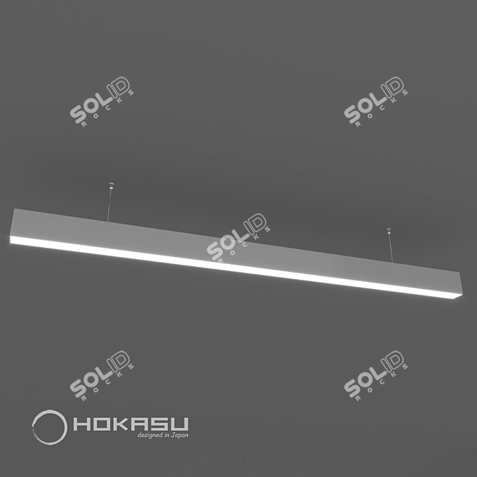 HOKASU 35/56 Linear Luminaire - Elegant Illumination Solution 
Linear Luminaire: HOKASU 35/56 3D model image 9