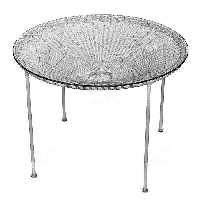 Zica Outdoor End Table: Stylish and Durable 3D model image 3