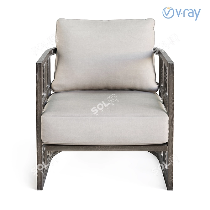 Elegant Skylar I Chair by Mercana 3D model image 4