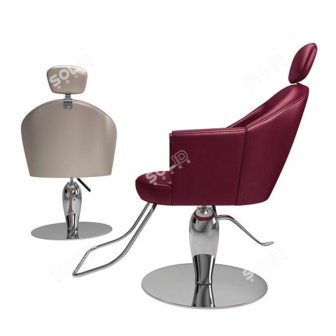 Maletti Musette: Stylish Swivel Chair 3D model image 3