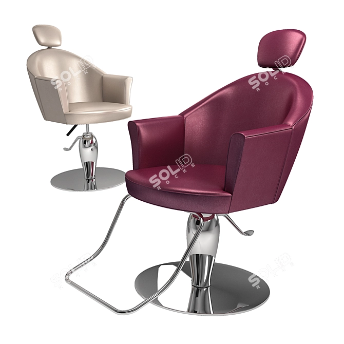 Maletti Musette: Stylish Swivel Chair 3D model image 6