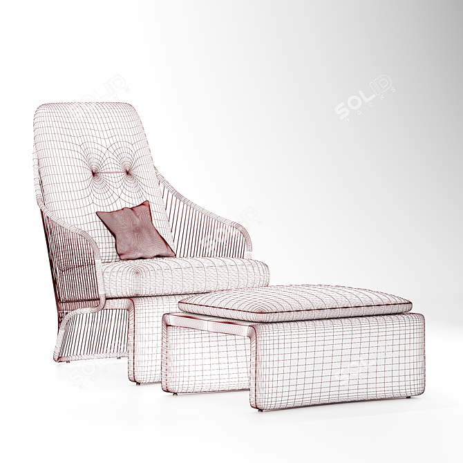 Elegant and Comfortable Colette Chair 3D model image 6