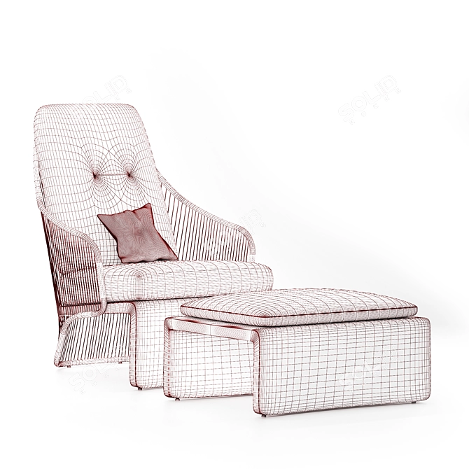 Elegant and Comfortable Colette Chair 3D model image 7