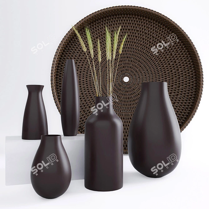 Elegant Decor Set: Perfect for Any Space 3D model image 1