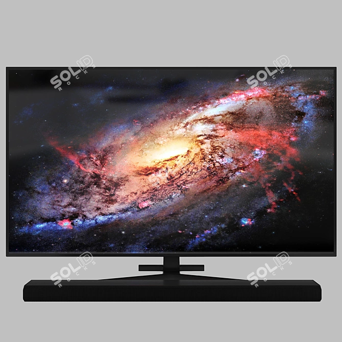 Samsung 65" RU7470U 4K Smart TV 3D model image 2