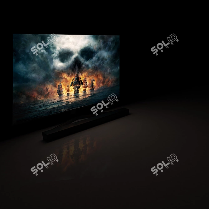 Samsung 65" RU7470U 4K Smart TV 3D model image 4