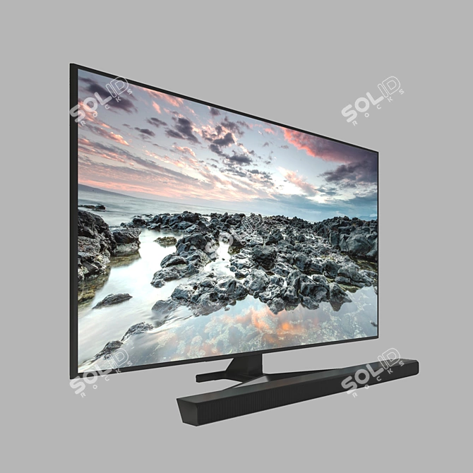 Samsung 65" RU7470U 4K Smart TV 3D model image 5