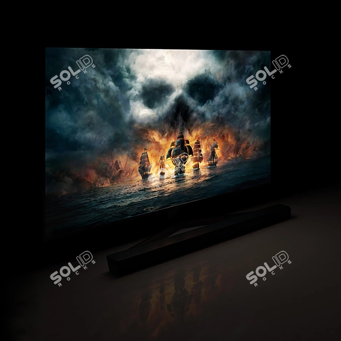 Samsung 65" RU7470U 4K Smart TV 3D model image 10