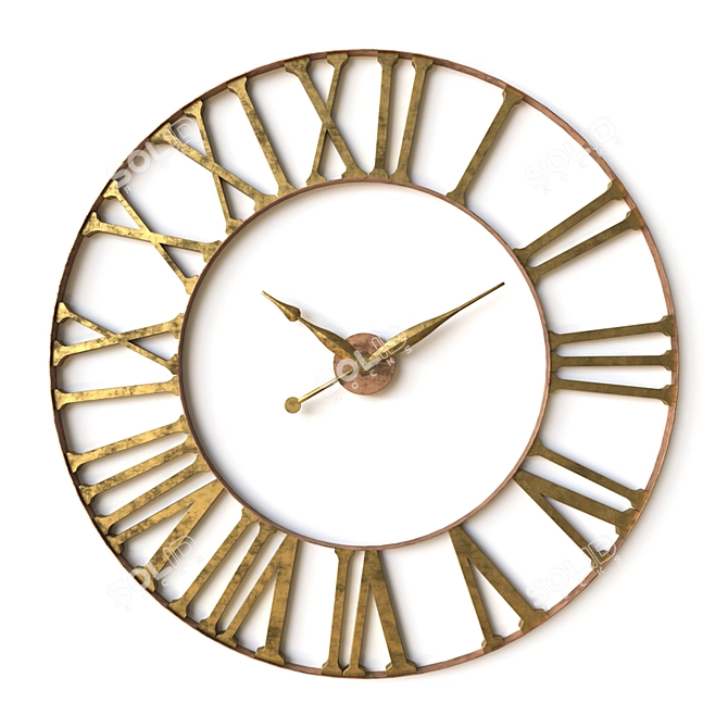 Elegant Uttermost Wall Clock 3D model image 2