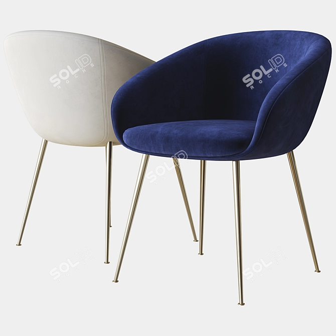 Cozy Courchevel Chair for Deep House 3D model image 3