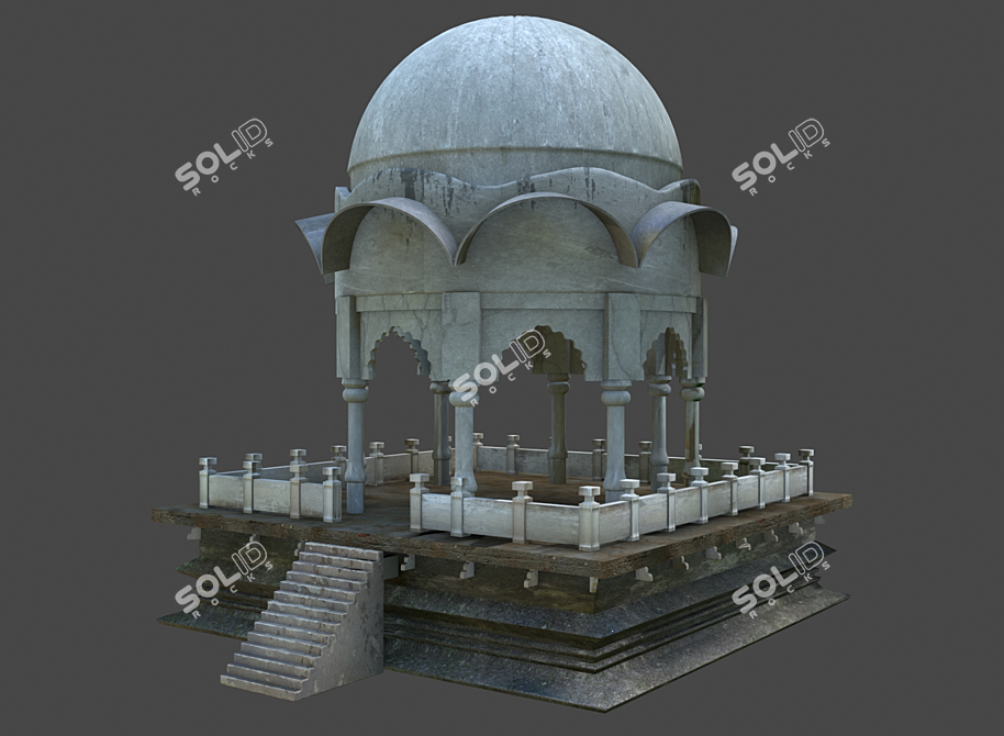 Ancient Temple Ruins 3D model image 1