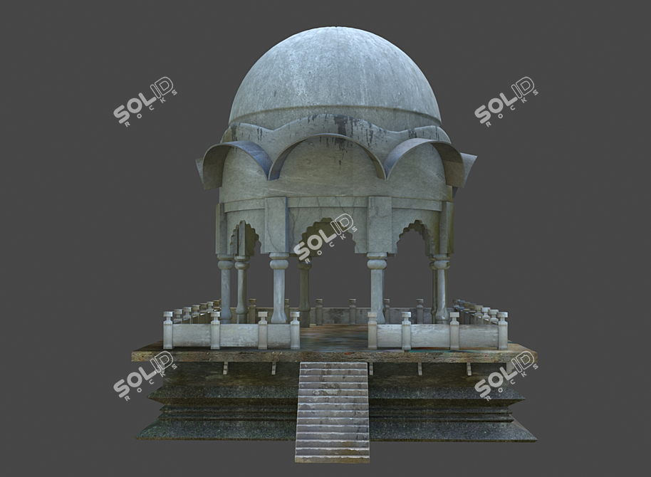 Ancient Temple Ruins 3D model image 5