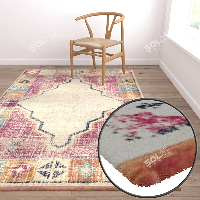 Versatile High-Quality Carpet Set 3D model image 5