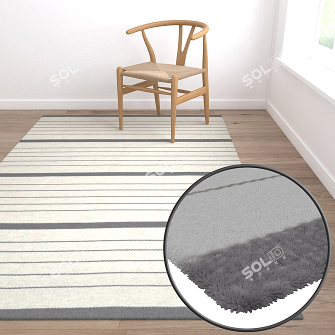 Luxury Carpets Set | High-Quality Textures 3D model image 5