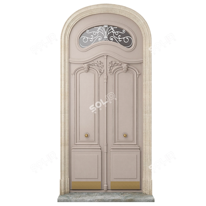 Classic Door: 1550mm x 3700mm 3D model image 1
