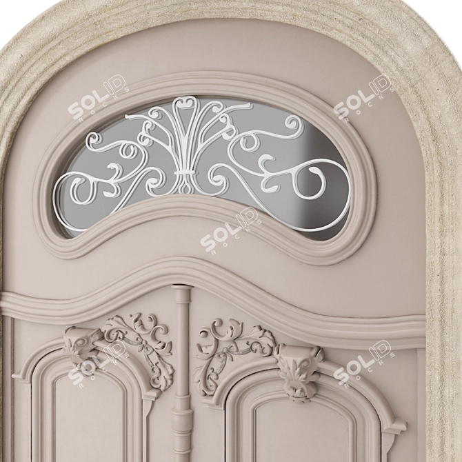 Classic Door: 1550mm x 3700mm 3D model image 4