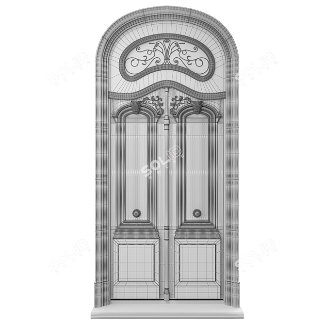 Classic Door: 1550mm x 3700mm 3D model image 5